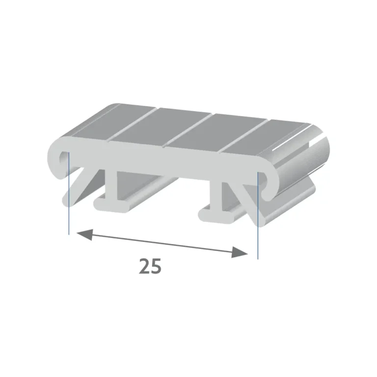 F 2268-N-25 - Perfil moldura para painéis
