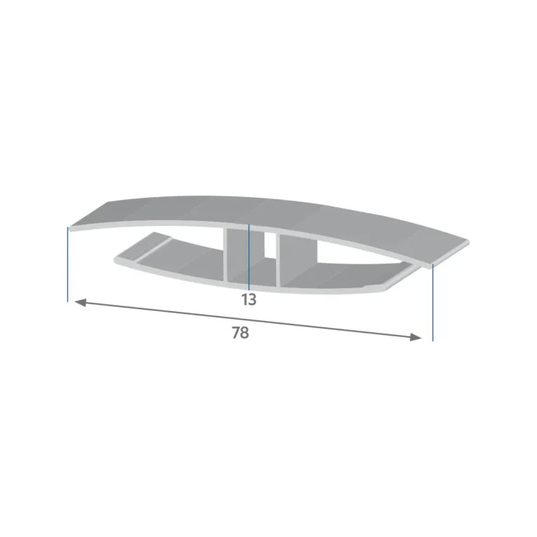 R 2298 - Perfil emenda de chapas de PC 78x13