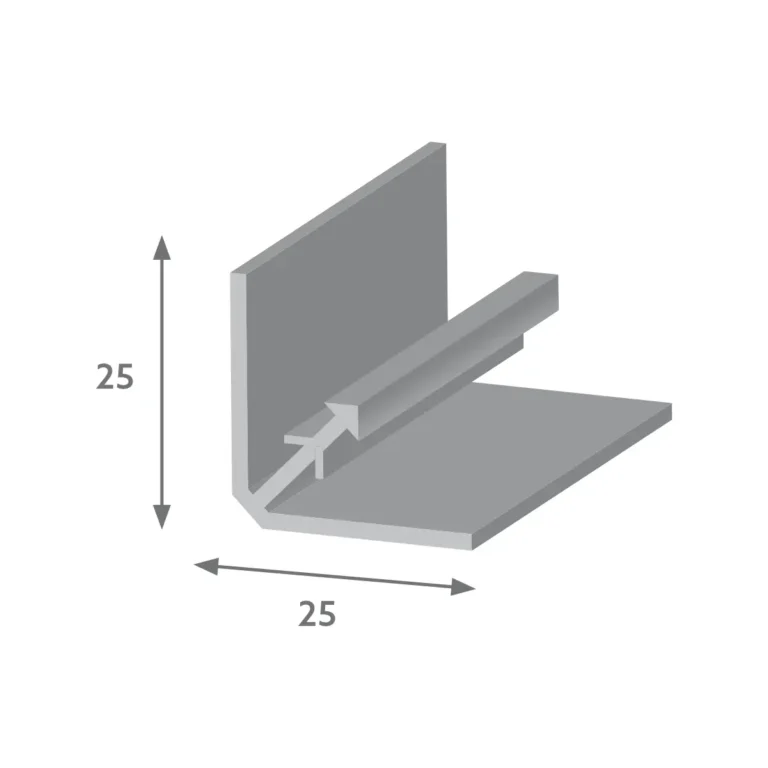 R 2383 - Base para conjunto sobrepor com engate 25x25 mm