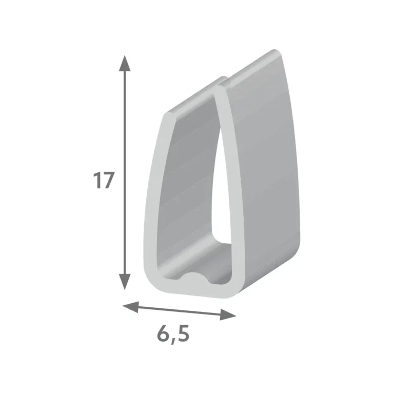 R 3032 - Perfil para acabamento de chapas de PC 17x6,5