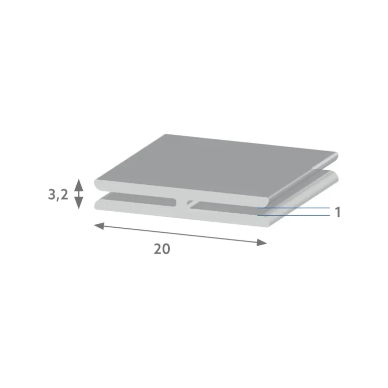 R 4024 - Perfil em H para emenda de chapas