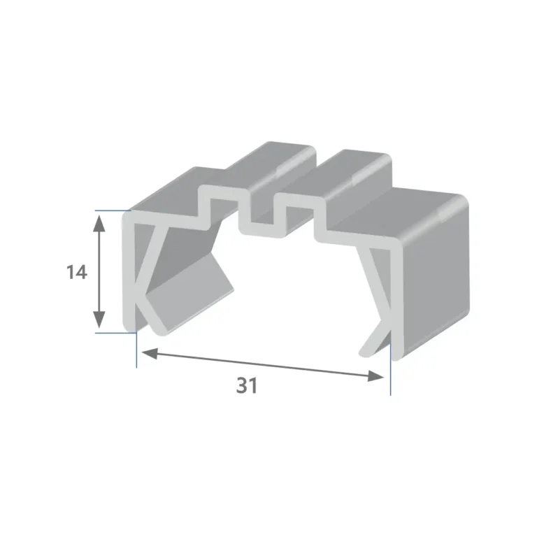 R 4113 - Perfil para encaixe de chapas
